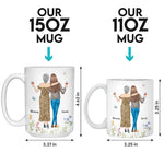 Custom Name Mother Daughter Gifts - Personalized Mugs