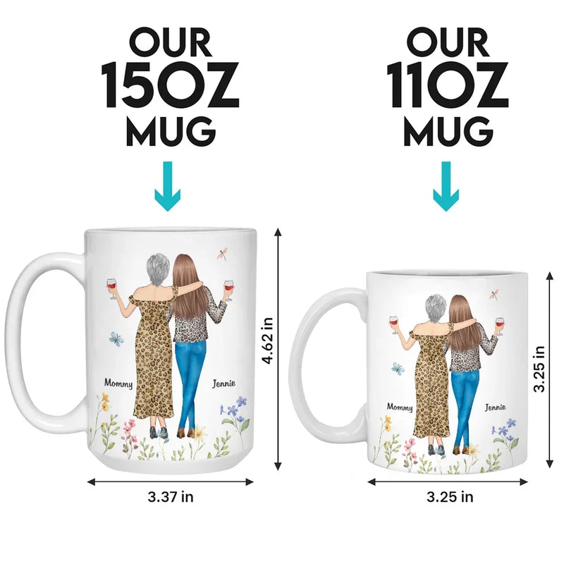 Custom Name Mother Daughter Gifts - Personalized Mugs