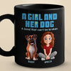 Pawsitively In Love - Dog Personalized Custom Black Mug - Gift For Pet Owners, Pet Lovers