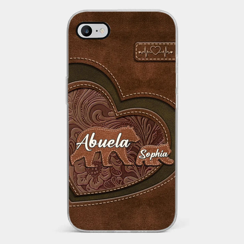 Every Hug From Grandma Felt Like Coming Home - Family Personalized Custom Clear Phone Case - Gift For Mom, Grandma