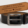 You’re My Forever And Always - Couple Personalized Custom Engraved Leather Belt - Gift For Husband Wife, Anniversary