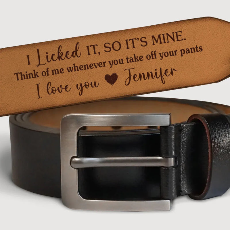 You’re My Forever And Always - Couple Personalized Custom Engraved Leather Belt - Gift For Husband Wife, Anniversary