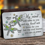 Custom Memorial Mom Dad Gifts - Personalized Aluminum Wallet Card