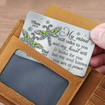 Custom Memorial Mom Dad Gifts - Personalized Aluminum Wallet Card