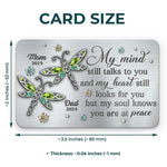 Custom Memorial Mom Dad Gifts - Personalized Aluminum Wallet Card