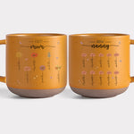 First Mom Now Grandma Flower Gift - Pottery Mug