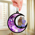 Custom Name Mother Daughter Gifts - Personalized Suncatcher Ornament
