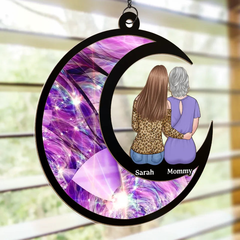 Custom Name Mother Daughter Gifts - Personalized Suncatcher Ornament