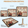 You Are My Queen Forever - Couple Personalized Custom 2-Layered Wooden Plaque With Stand - Gift For Husband Wife, Anniversary