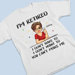 Custom Name Funny Retirement Gifts for Women - Personalized Apparel