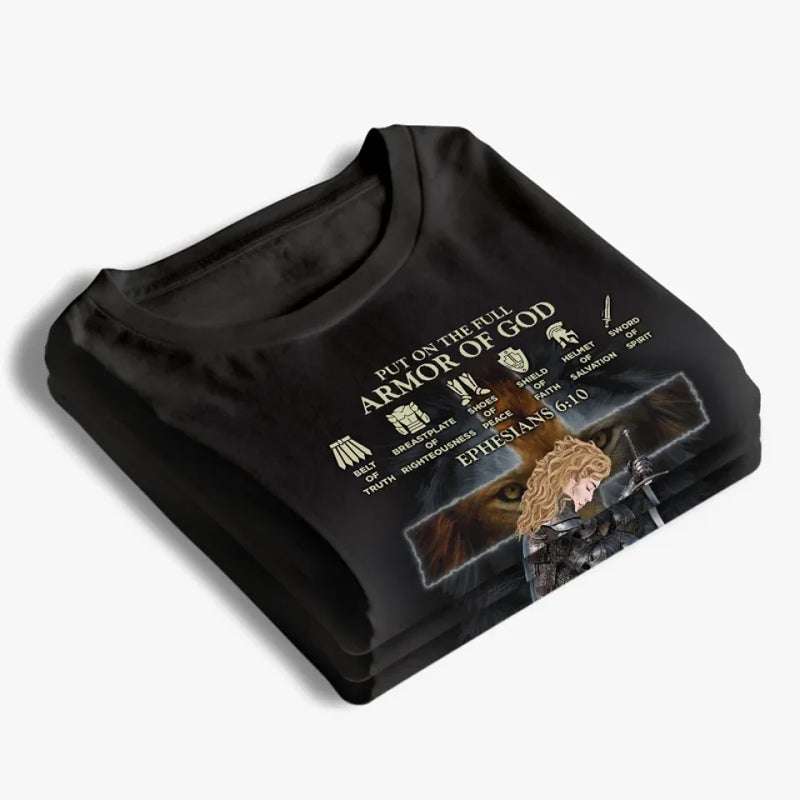 Armor Of God - Family Personalized Custom Unisex T-shirt, Premium T-shirt, Hoodie - Gift For Yourself, Best Friends, Siblings, Family Members
