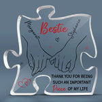 Custom Name Bestie Gifts for Best Friend - Personalized Shaped Acrylic Plaque