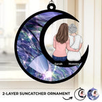 Custom Name Mother Daughter Gifts - Personalized Suncatcher Ornament