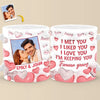 Custom Photo I Can't Help Falling In Love With You - Couple Personalized Custom 3D Inflated Effect Printed Mug - Gift For Husband Wife, Anniversary