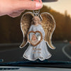 Custom Photo Memory Is The Bridge Between Past And Present - Memorial Personalized Custom Car Ornament - Acrylic Custom Shaped - Sympathy Gift For Family Members