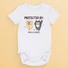 Unconditional Love In A Furry Package - Dog & Cat Personalized Custom Baby Onesie - Baby Shower Gift, Gift For Pet Owners, Pet Lovers