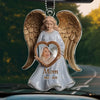 Custom Photo Memory Is The Bridge Between Past And Present - Memorial Personalized Custom Car Ornament - Acrylic Custom Shaped - Sympathy Gift For Family Members