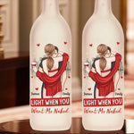 Custom Name Funny Naughty Couple Gifts - Personalized Bottle Lamp