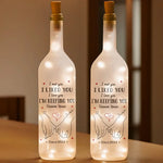 Custom Name Anniversary Gifts for Couples - Personalized Bottle Lamp
