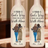 You And Me, Unbreakable - Bestie Personalized Custom Bottle Lamp - Gift For Best Friends, BFF, Sisters