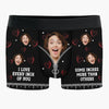 Custom Photo You’re My Favorite Reason To Lose Sleep - Couple Personalized Custom Boxer Briefs, Men's Boxers - Gift For Husband Wife, Anniversary