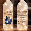 Laughter, Love, And Endless Memories - Bestie Personalized Custom Bottle Lamp - Gift For Best Friends, BFF, Sisters
