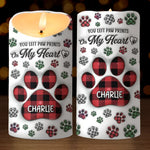 Custom Name Pet Memorial Gifts - Personalized LED Candle