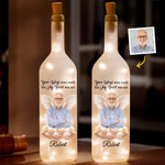 Custom Photo Memorial Angel Gifts - Personalized Bottle Lamp