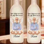 Custom Photo Memorial Angel Gifts - Personalized Bottle Lamp