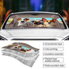 Take Me Everywhere You Go - Dog Personalized Custom Auto Windshield Sunshade, Car Window Protector - Gift For Pet Owners, Pet Lovers