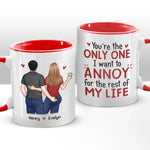 Custom Name Funny Couple Gifts - Personalized Accent Mugs