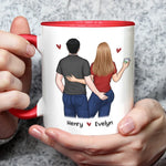 Custom Name Funny Couple Gifts - Personalized Accent Mugs