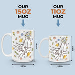 Custom Name Family Hands Gifts for Mom - Personalized Mugs