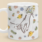 Custom Name Family Hands Gifts for Mom - Personalized Mugs
