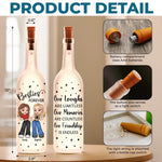 Custom Name Bestie Gifts for Women - Personalized Bottle Lamp