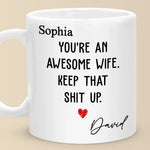 Custom Funny Wife Gifts With Name - Personalized Mugs