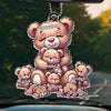 Wisdom, Warmth, And Love - Family Personalized Custom Car Ornament - Acrylic Custom Shaped - Gift For Mom, Grandma