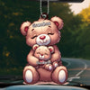 Wisdom, Warmth, And Love - Family Personalized Custom Car Ornament - Acrylic Custom Shaped - Gift For Mom, Grandma