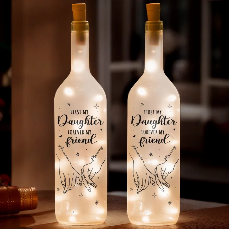You Are My Forever Soulmate - Family Personalized Custom Bottle Lamp - Gift For Mom, Daughter