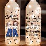 Custom Name Bestie Gifts for Women - Personalized Bottle Lamp