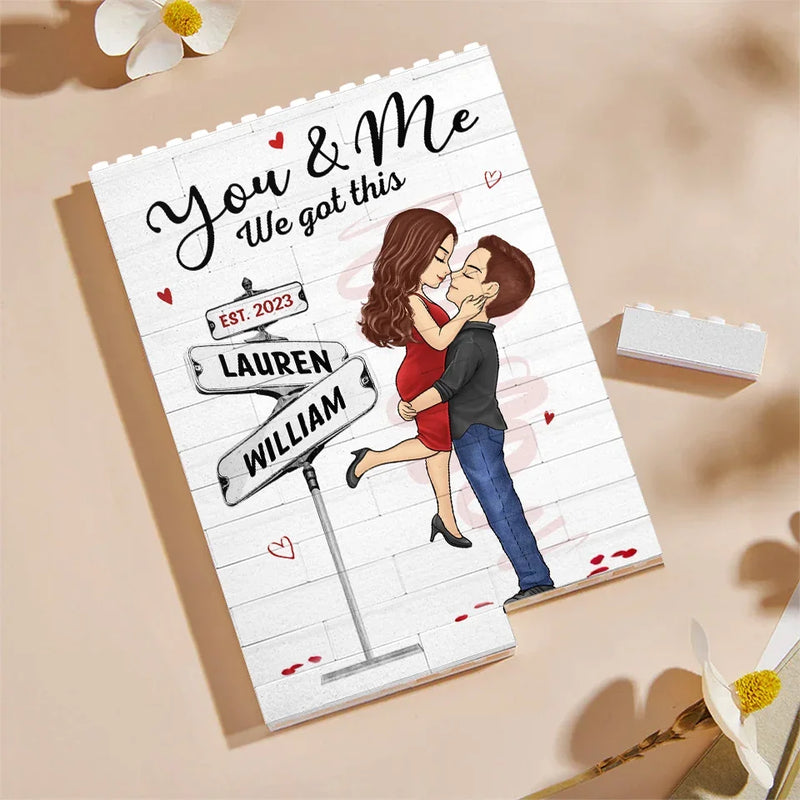 I Love The Way You Are - Couple Personalized Custom Vertical Rectangle Shaped Building Brick Blocks - Gift For Husband Wife, Anniversary