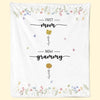 First Mom Now Grandma - Family Personalized Custom Blanket - Gift For Mom, Grandma
