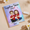 You're My Happy Place - Couple Personalized Custom Vertical Rectangle Shaped Building Brick Blocks - Gift For Husband Wife, Anniversary