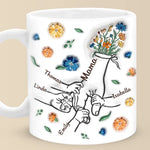 Custom Name Mama Floral Family Gifts - Personalized Mugs