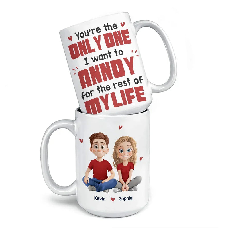 Custom Name Romantic Couple Gifts - Personalized Mugs