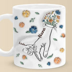 Custom Name Mama Floral Family Gifts - Personalized Mugs