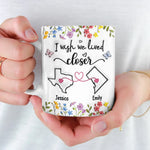 Custom Name Long Distance Gifts - Personalized Mugs