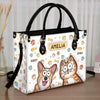 All You Need Is Love And These Pets - Dog & Cat Personalized Custom 3D Inflated Effect Printed Leather Handbag - Gift For Pet Owners, Pet Lovers