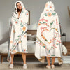 Three Generations, One Heart Full Of Love - Family Personalized Custom Snuggle Blanket, Hoodie Blanket - Gift For Mom, Grandma