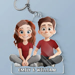 Custom Name Cartoon Character Gifts - Personalized Acrylic Keychain